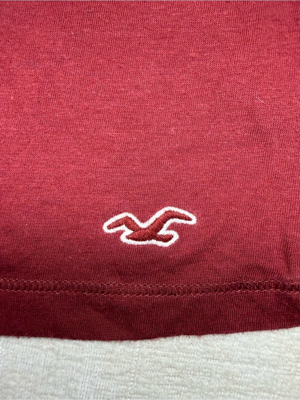 Hollister Wine Red Babydoll Crop Top - Picture 4 of 5